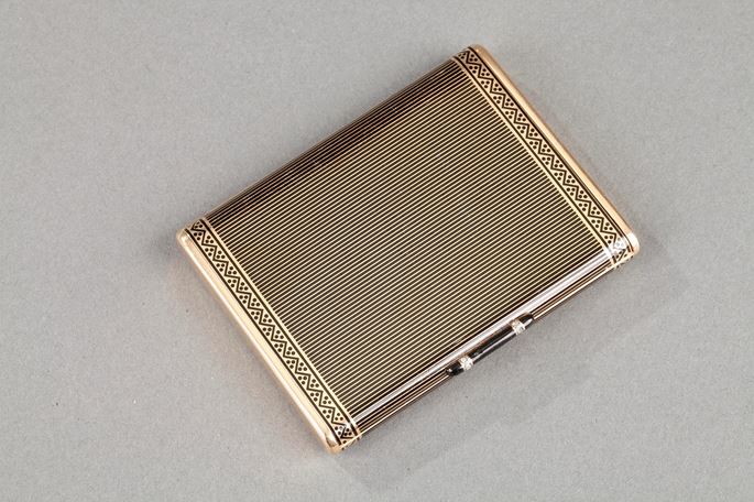   Cartier - Gold, enamel and diamond art deco cigarette case | MasterArt